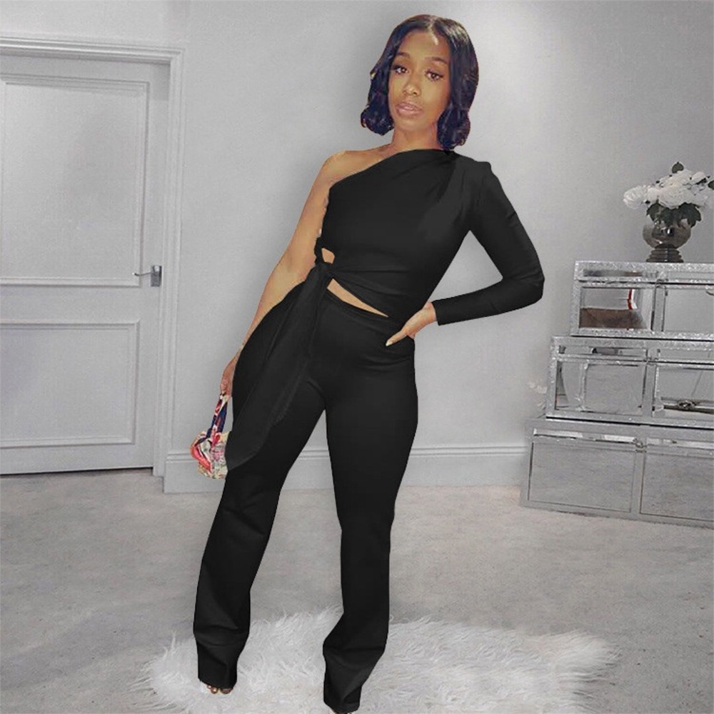 Black 2 piece pants set